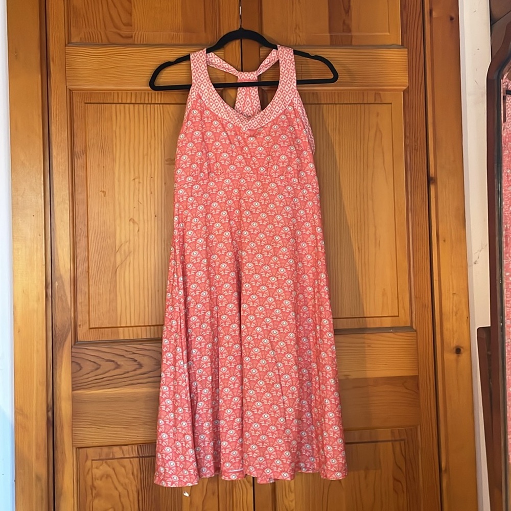 Prana Coral Patterned Sleeveless dress
